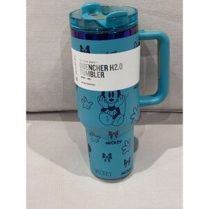 Stanley x Disney Mickey 40oz Quencher H2.0 FlowState Tumbler – Teal, NWT